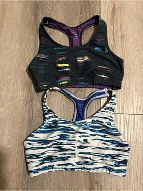 2 Oiselle  Women's Purple & Blue Racerback Sports Bras